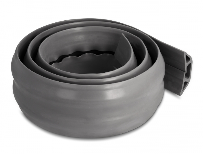 Delock Kabelkanal PVC flexibel 70 x 13 mm - Länge 1,5 m grau #2 