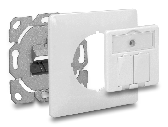 Delock Keystone Anschlussdose 2 Port kompakt #6 
