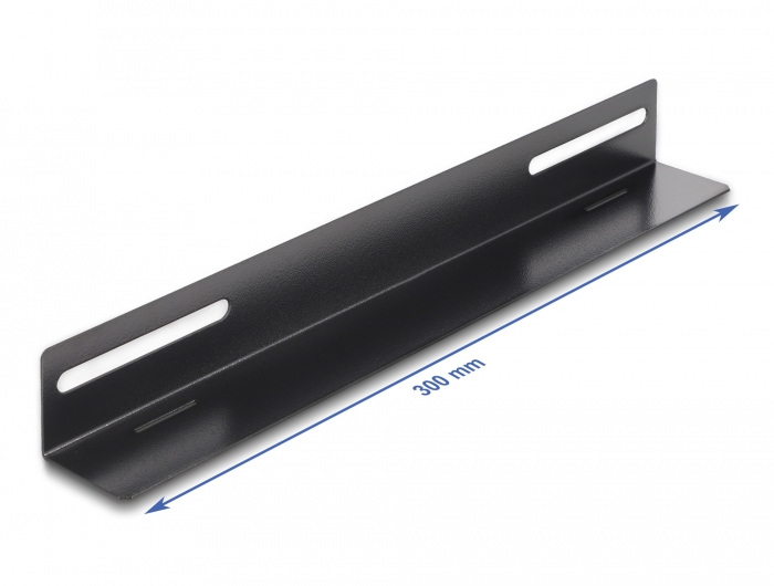 Delock 19″ Tragschiene für Netzwerkschrank 300 x 40 mm 2 Stück #3 