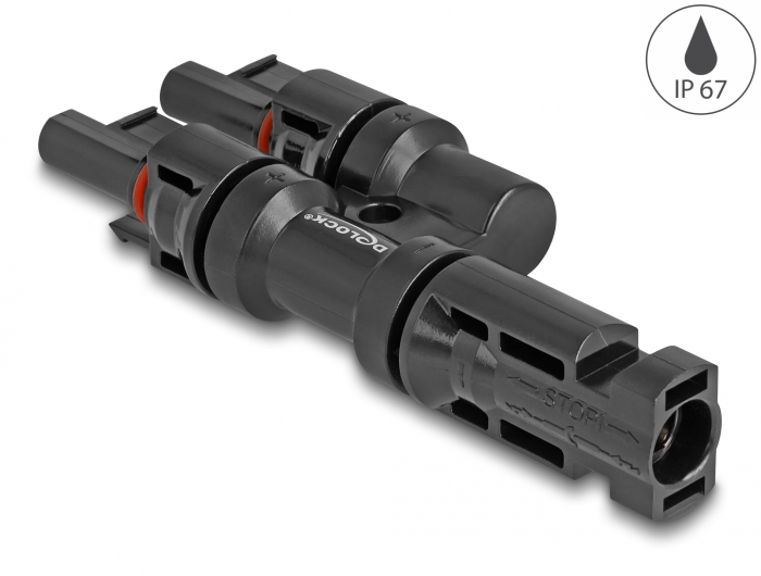Delock DL4 Solar Konnektor 1 x Stecker zu 2 x Buchse #1 