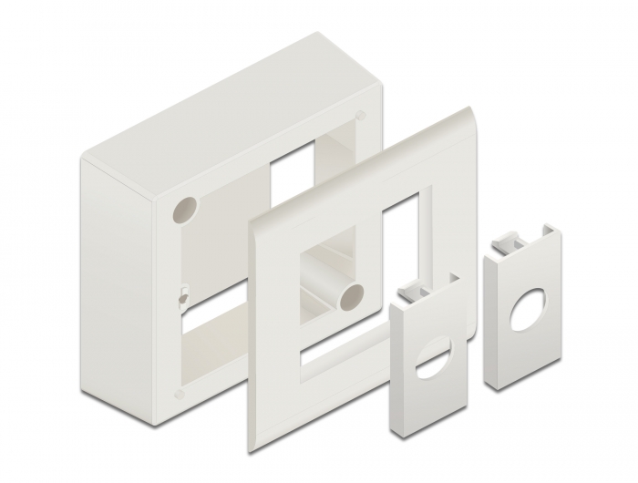 Delock Easy 45 Aufputzgehäuse 82 x 82 mm, weiß #2 