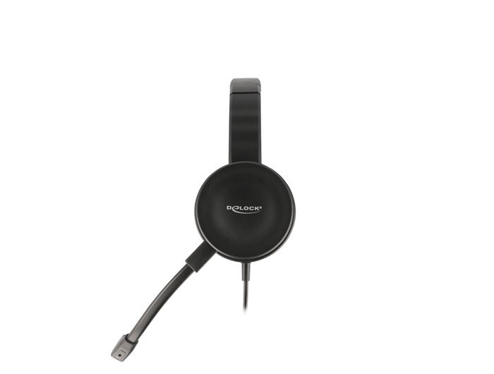Delock USB Stereo Headset mit Kabelfernbedienung und Quick-Mute Taste für PC und Notebook #3 