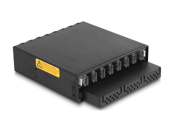 Delock 5.25″ Wechselrahmen für 8 x M.2 NVMe SSD mit Slim SAS SFF-8654 Anschluss #2 