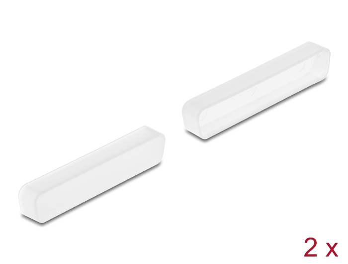 Delock Staubschutz für D-Sub 37 Stecker 2 Stück transparent #1 