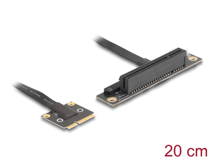 Delock Adapter Mini PCIe Stecker zu PCIe 3.0 x8 Slot 90° gewinkelt mit Kabel 20 cm #1 