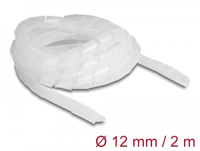 Delock Spiralschlauch flexibel 2 m x 12 mm transparent #1 