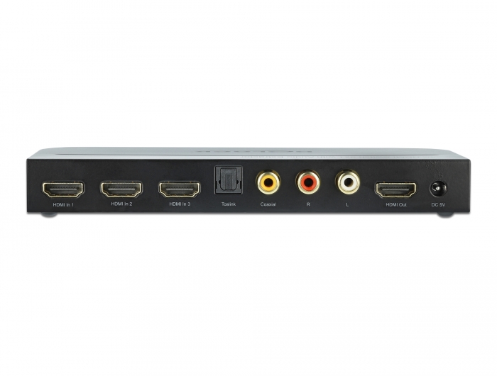 Delock HDMI Switch 3 x HDMI in zu 1 x HDMI out 4K 60 Hz mit Audio Extraktor #3 