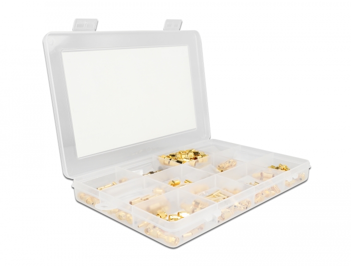Delock Crimpbox 120-teilig 50 Ohm mit SMA, SMB und RP-SMA Konnektoren #1 