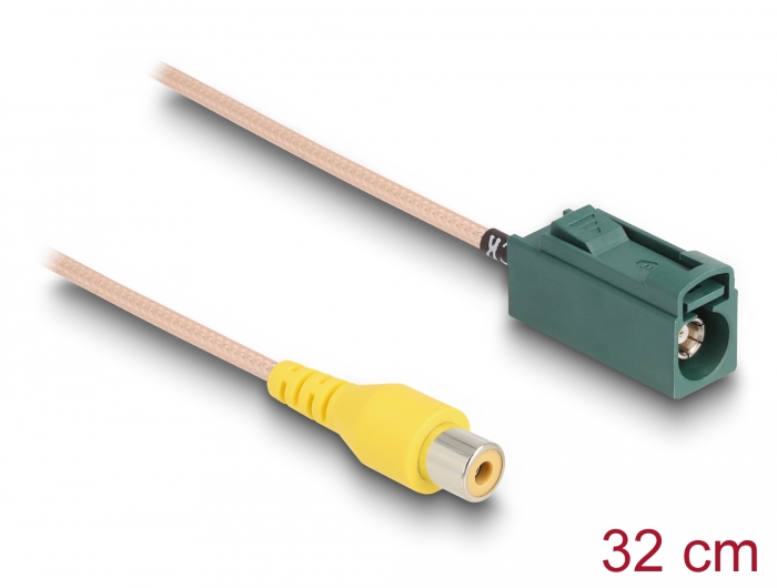 Delock Kabel FAKRA E Buchse zu Cinch Buchse RG-179 32 cm #1 