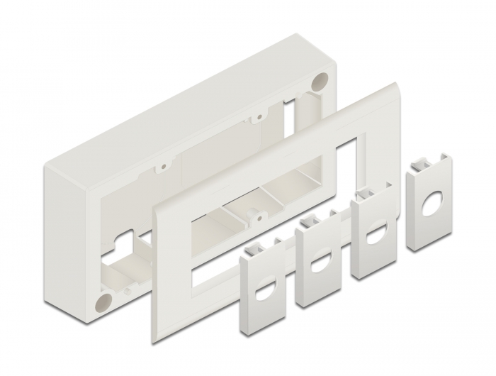Delock Easy 45 Aufputzgehäuse 152 x 82 mm, weiß #2 