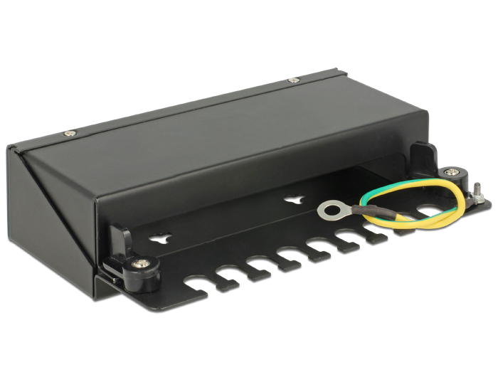 Delock Keystone Desktop Patchpanel 8 Port schwarz #2 