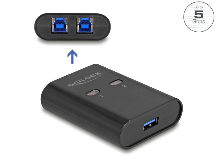 Delock USB 5 Gbps Switch für 2 PC an 1 Gerät #1 
