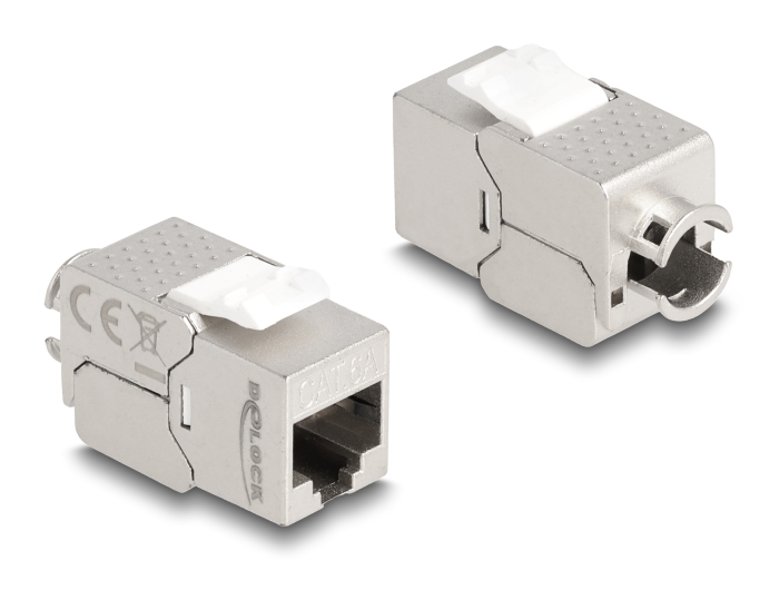 Delock Keystone Modul RJ45 Buchse zu LSA Cat.6A Slim werkzeugfrei #1 