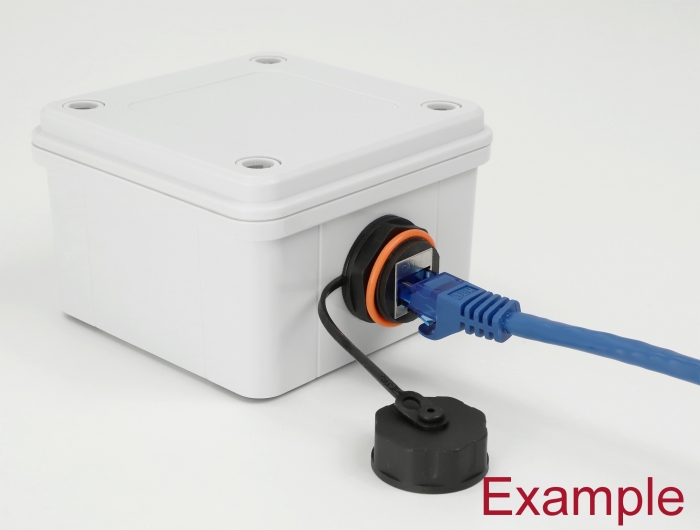 Delock Installationsgehäuse IP65 wasserdicht 100 x 100 x 75 mm grau #3 