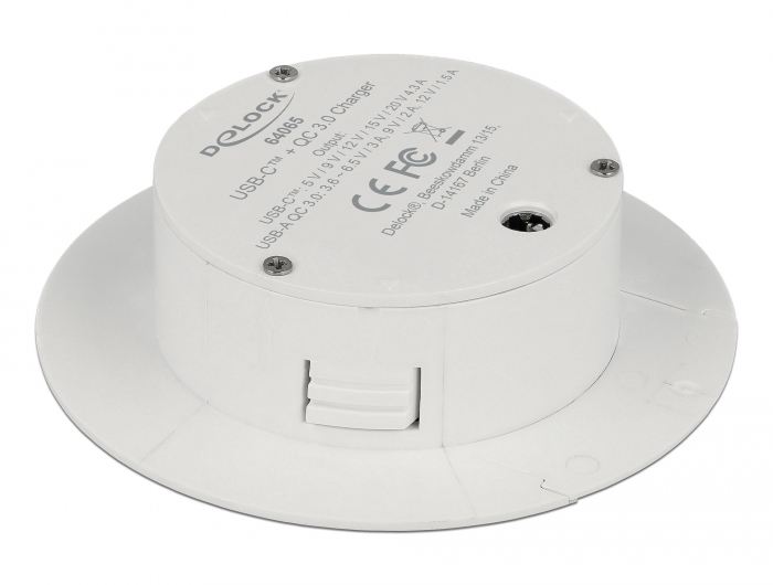 Delock USB Type-C™ Ladegerät PD 85 W + Qualcomm Quick Charge 3.0 für Tischeinbau #3 