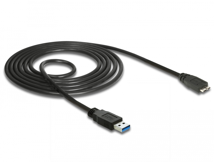 Delock Kabel USB 3.0 Typ-A Stecker > USB 3.0 Typ Micro-B Stecker 1,5 m schwarz #2 