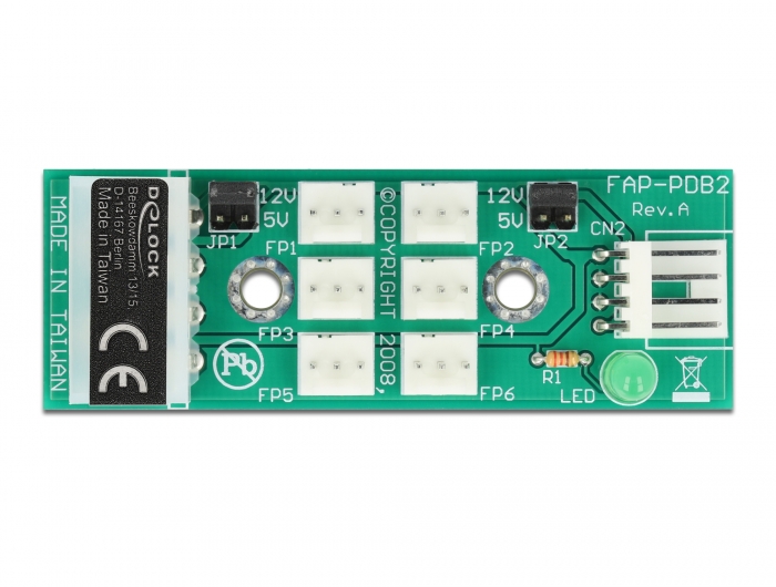 Delock Verteiler Platine für 6 x Lüfter 5 V / 12 V #3 