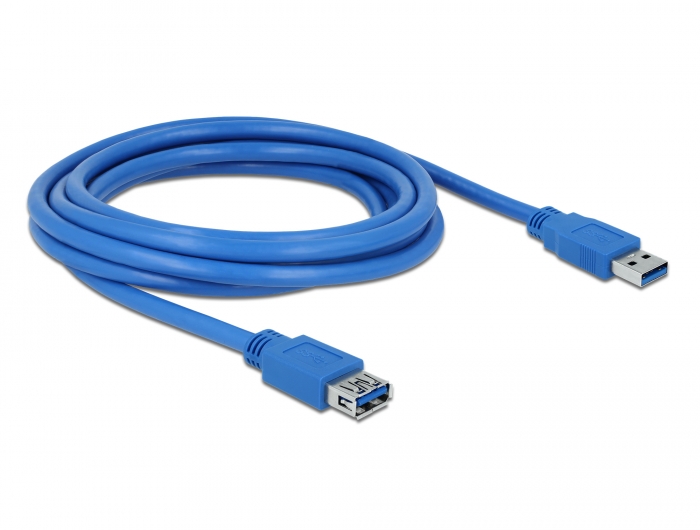Delock Verlängerungskabel USB 3.0 Typ-A Stecker > USB 3.0 Typ-A Buchse 3 m blau #2 