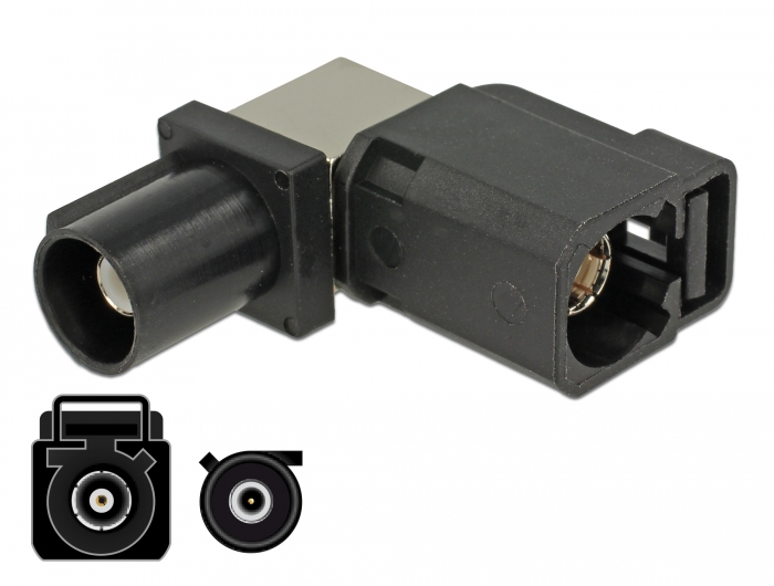 Delock Adapter FAKRA A Buchse 90° > FAKRA A Stecker #1 