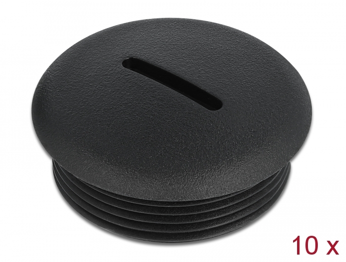Delock Verschlussstopfen M32 x 1,5 schwarz 10 Stück #1 