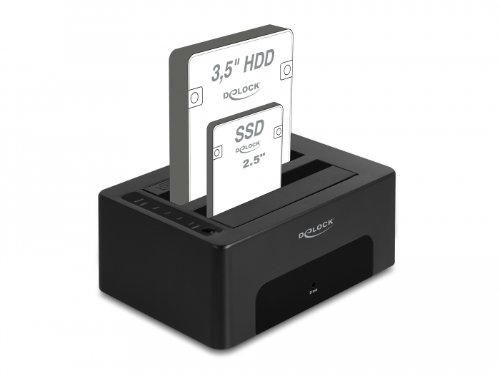 Delock USB Dual Dockingstation für 2 x SATA HDD / SSD mit Klon- und Löschfunktion #3 