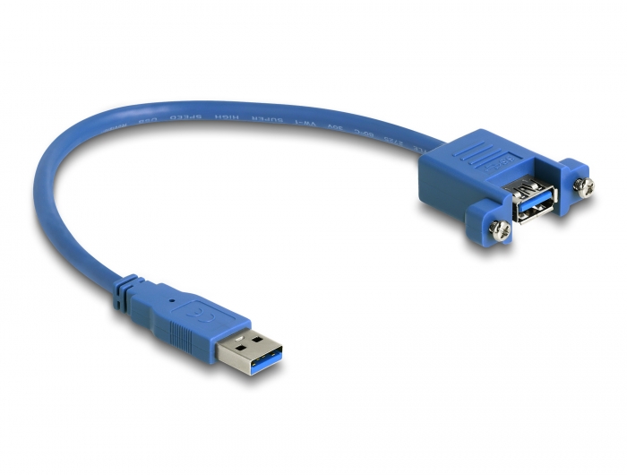 Delock Kabel USB 3.0 Typ-A Stecker > USB 3.0 Typ-A Buchse zum Einbau 25 cm #2 