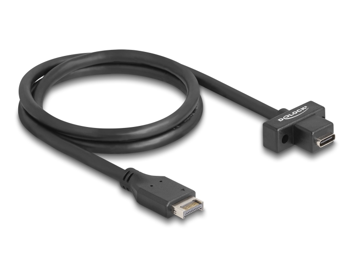 Delock USB 10 Gbps Kabel Typ-E Key A 20 Pin Stecker zu USB Type-C™ Buchse zum Einbau 70 cm #2 
