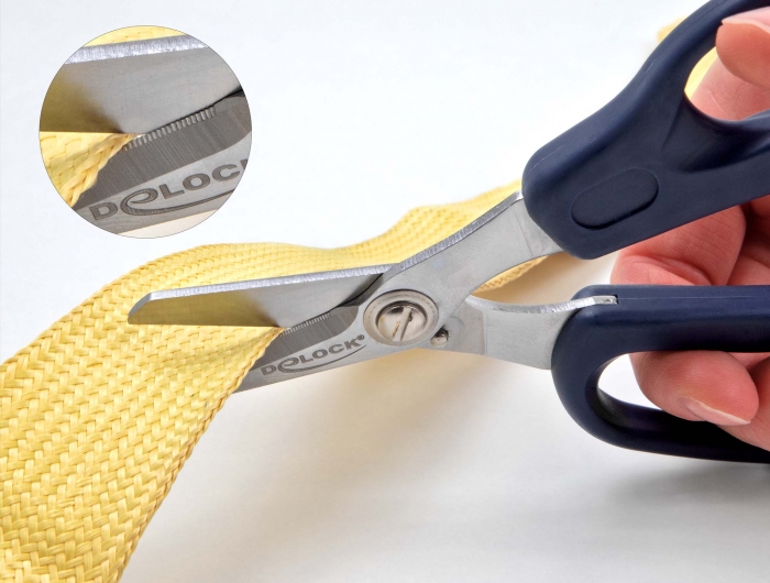 Delock Glasfaserschere für Fasern aus Aramid #4 