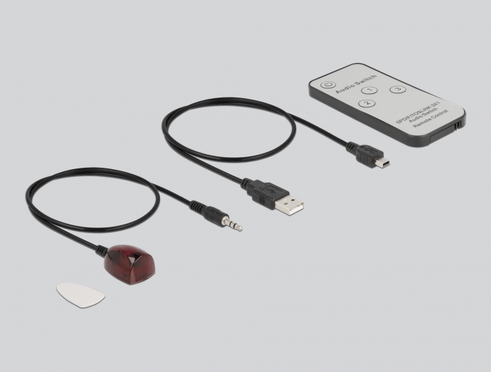Delock S/PDIF TOSLINK Switch 3 In 1 Out mit IR-Fernbedienung und USB Stromversorgung #3 