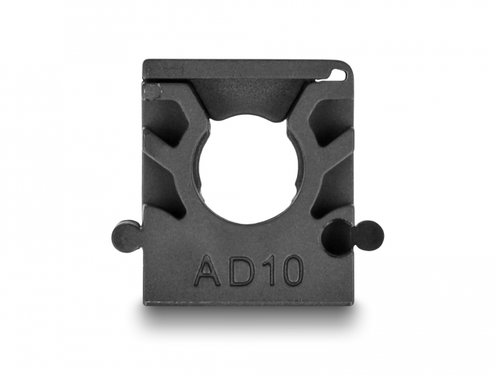 Delock Kabelschlauchhalter mit Verschlussclip 10 mm 8 Stück schwarz #3 