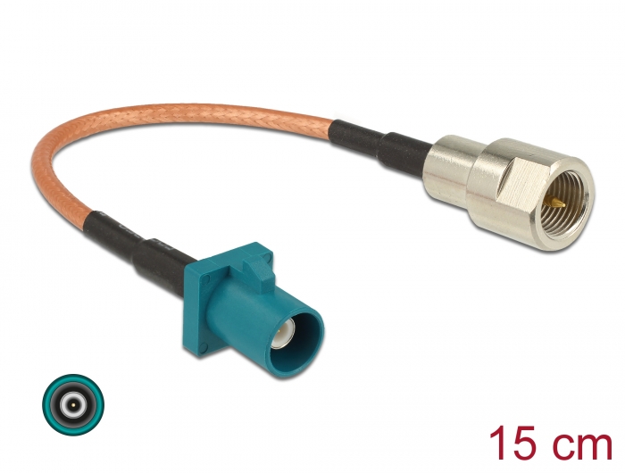 Delock Antennenkabel FAKRA Z Stecker > FME Stecker RG-316 15 cm #1 
