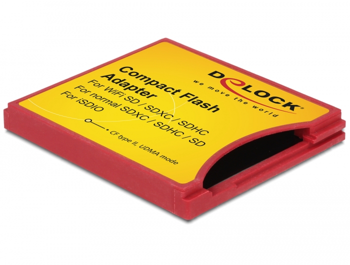 Delock Compact Flash Adapter für iSDIO (WiFi SD), SDHC, SDXC Speicherkarten #1 