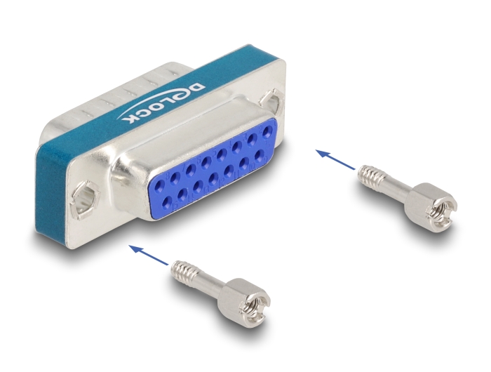 Delock HF/EMI Entstörfilter D-Sub 15 Pin Stecker zu Buchse mit Tiefpass induktiv #3 
