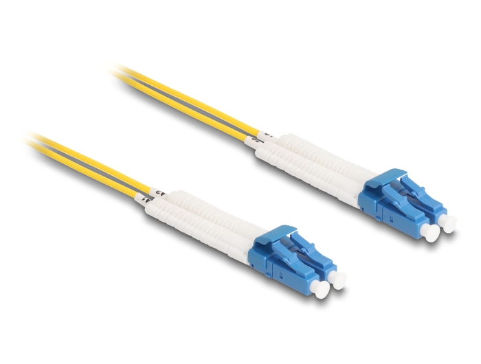 Delock LWL Kabel LC Duplex zu LC Duplex Singlemode OS2 winkelbar 5 m #4 