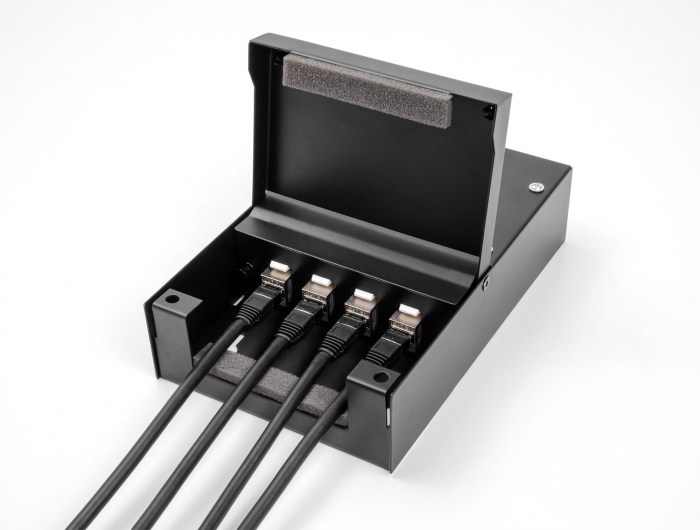 Delock Konsolidierungspunkt-Box 4 Port für Keystone Module #5 