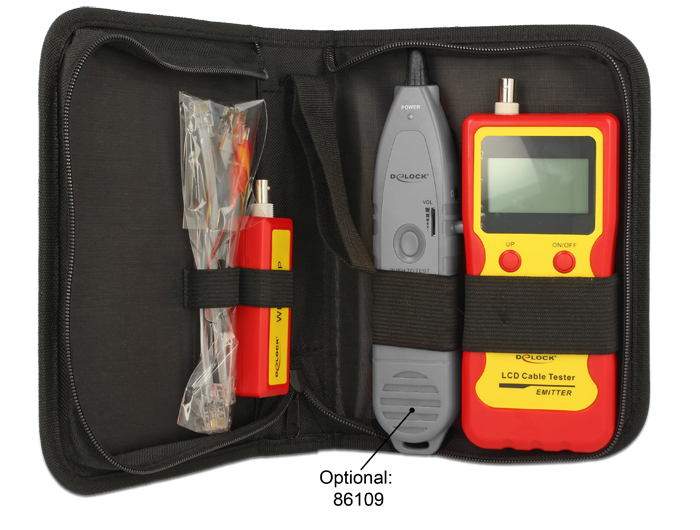 Delock LCD Kabeltester RJ45 / RJ12 / BNC / USB #4 