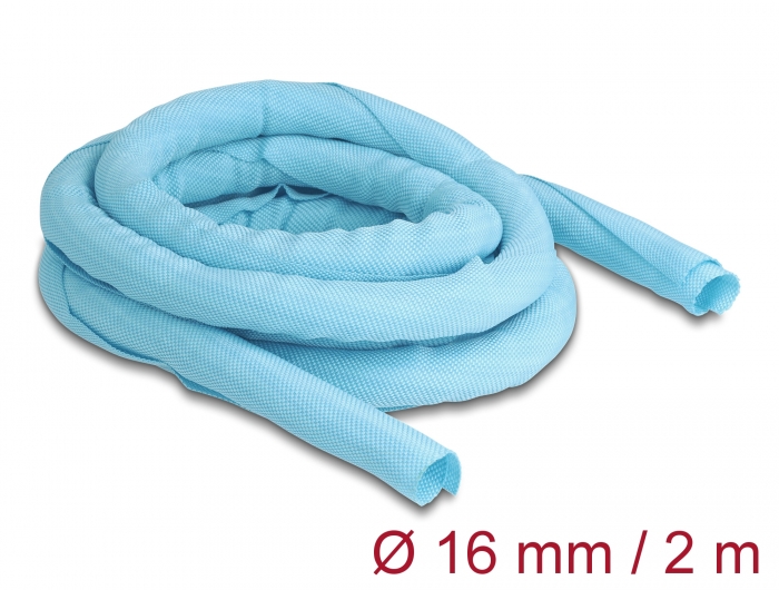 Delock Gewebeschlauch selbstschließend hitzebeständig 2 m x 16 mm blau #1 