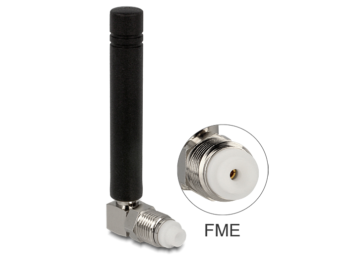 Delock GSM Quadband Antenne FME 2 dBi 90° omnidirektional starr schwarz #1 