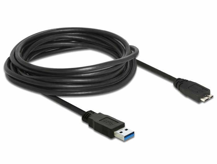 Delock Kabel USB 3.0 Typ-A Stecker > USB 3.0 Typ Micro-B Stecker 5,0 m schwarz #2 