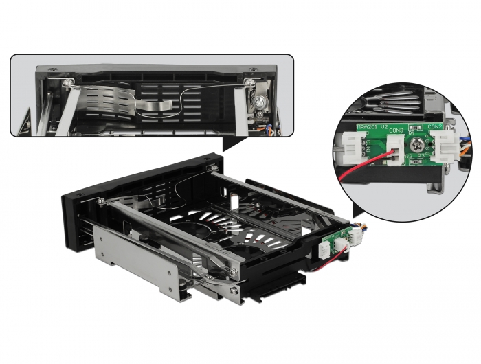 Delock 5.25″ Wechselrahmen für 1 x 3.5″ SATA HDD #6 
