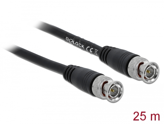 Delock Kabel BNC Stecker zu BNC Stecker 25 m #1 