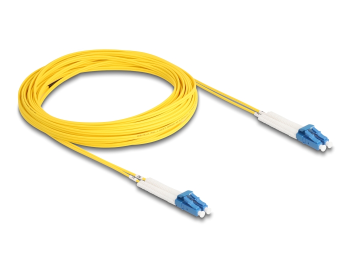 Delock LWL Kabel LC Duplex zu LC Duplex Singlemode OS2 winkelbar 10 m #2 