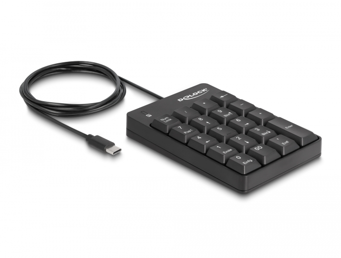 Delock USB Type-C™ Nummernblock 19 Tasten schwarz #2 