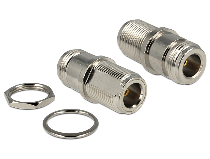 Delock Adapter N-Buchse zu N-Buchse zum Einbau #1 