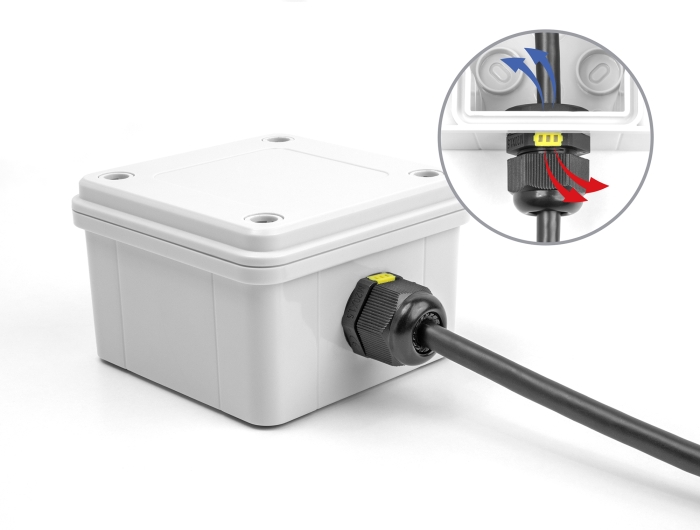Delock Kabelverschraubung M20 mit Belüftung IP68 staub- und wasserdicht schwarz 2 Stück #4 