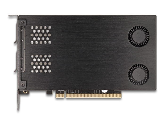 Delock PCI Express x16 Karte Wechselrahmen für 2 x M.2 NVMe SSD - Bifurcation #9 