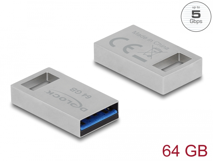 Delock USB 5 Gbps Speicherstick 64 GB - Metallgehäuse #1 