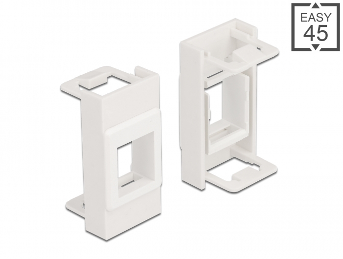 Delock Easy 45 Modul Keystone Halterung 22,5 x 45 mm, weiß #1 