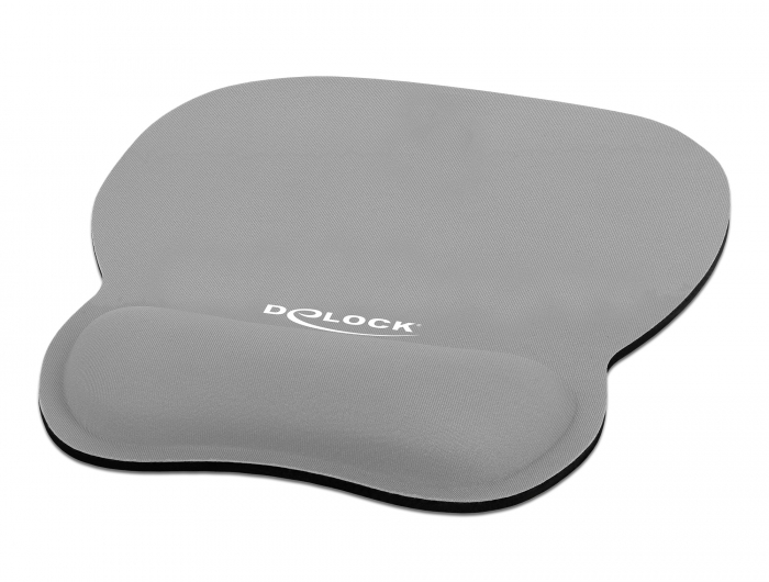 Delock Ergonomisches Mauspad mit Handballenauflage grau 245 x 206 mm #1 