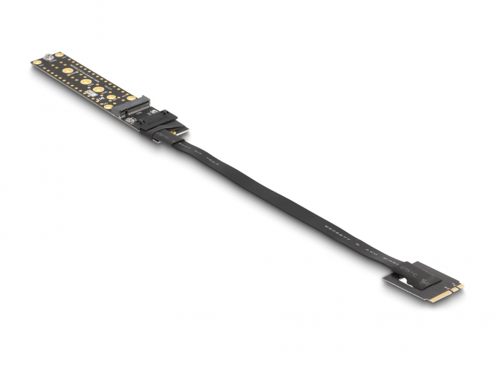 Delock Riser Karte NVMe M.2 Key A+E Stecker zu Key M Slot mit 20 cm Kabel #2 